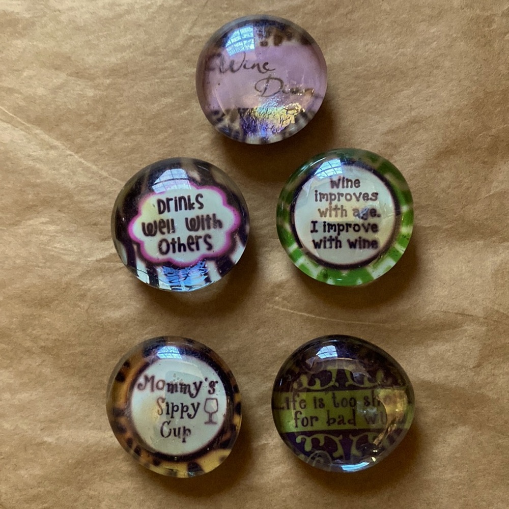 Wine-themed Refrigerator Magnets